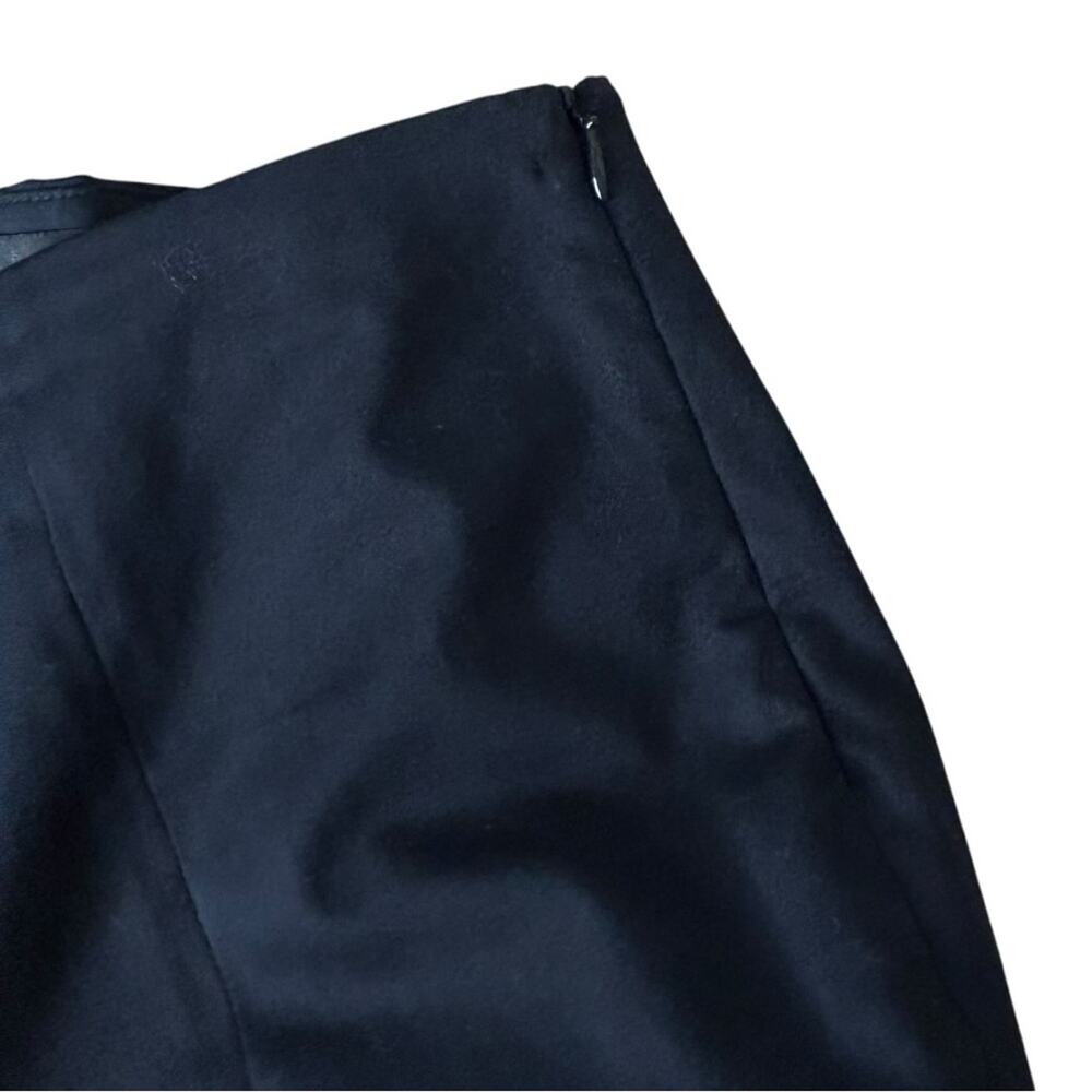 The Row Black Front Slit Side Zipper Cotton Blend Pant Sz 2 - Picture 5 of 10